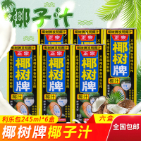 椰树 椰汁正宗椰树牌椰子汁饮料 六连包245ml*6盒/组 植物蛋白椰奶家庭办公室休闲饮品果味