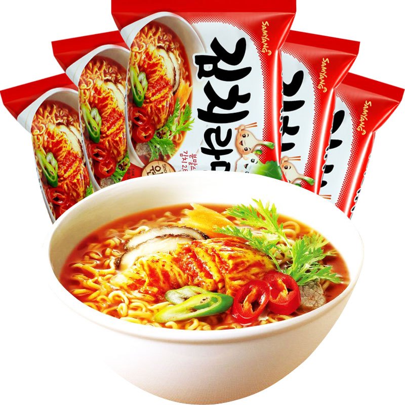 三养samyang泡菜味拉面120g5连包韩国进口方便面