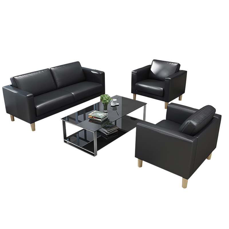 富和美沙发办公沙发接待会客办公室家具办公沙发休闲沙发洽谈沙发152单人位沙发高清大图