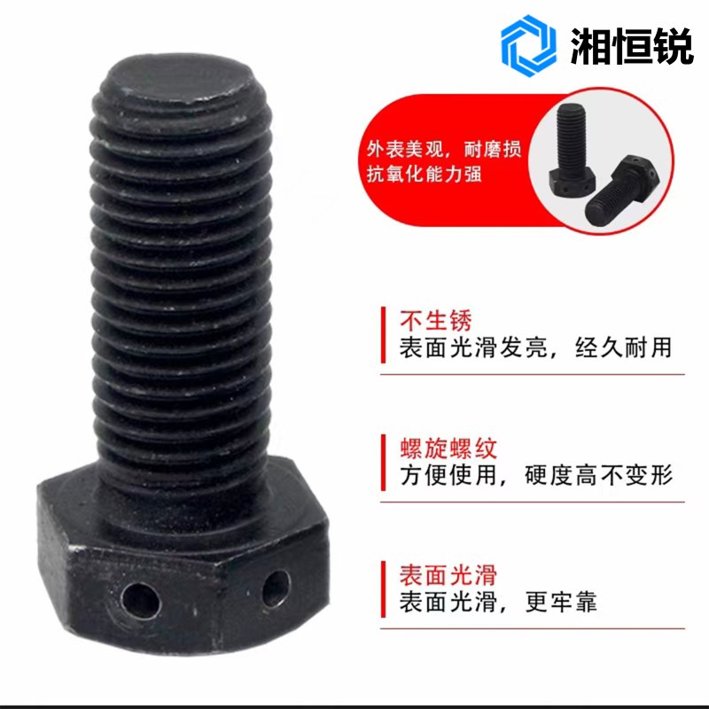 湘恒锐 六角头带孔螺栓 GB31.1 M24×110mm 个高清大图
