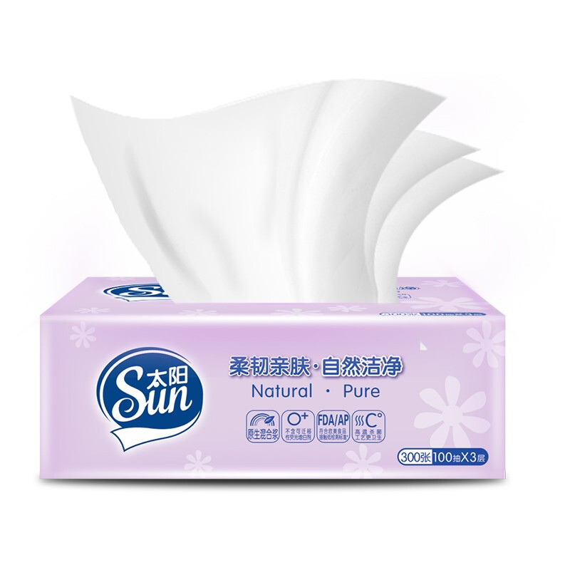 【中顺洁柔太阳抽纸3层】报价行情_排行_品牌_参数_怎么样_图片_商家-