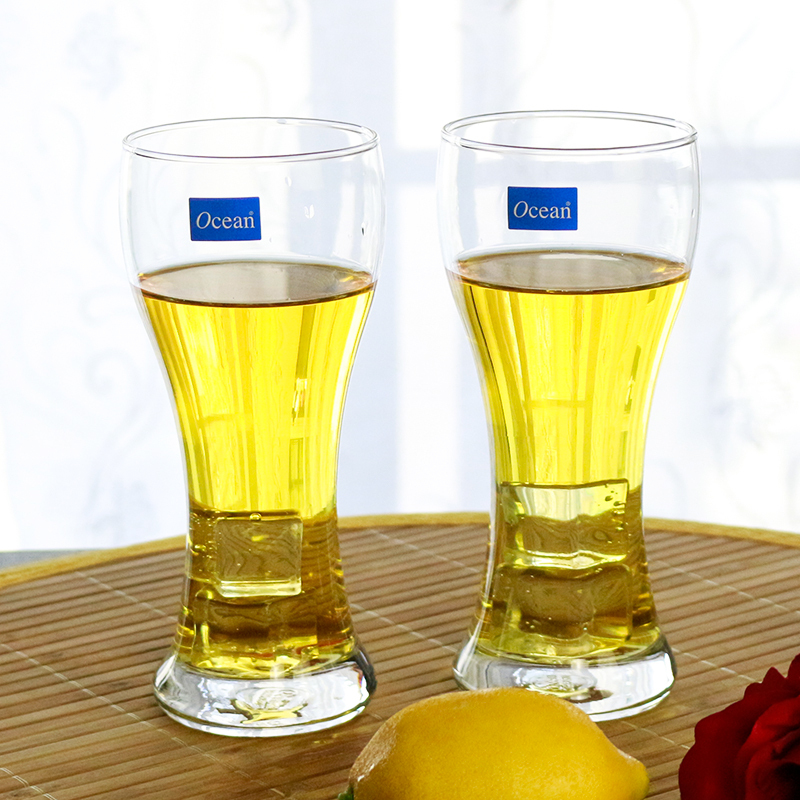 Ocean无铅玻璃进口无铅玻璃啤酒果汁牛奶杯茶冷饮杯350ML6只
