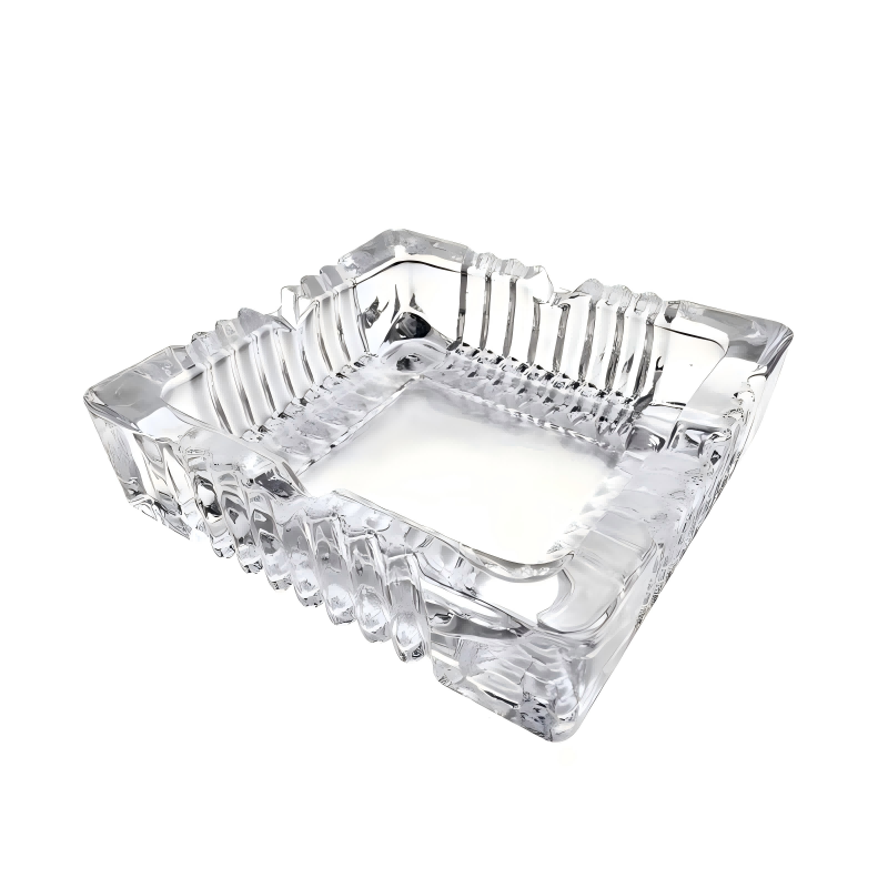 优诗提念YSTN-YG04 方形玻璃烟缸 (计价单位:个) 透明色