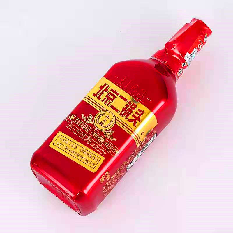 永丰牌北京二锅头 鸿运当头(红瓶) 42度清香型出口型小方瓶 500ml *6瓶 整箱装