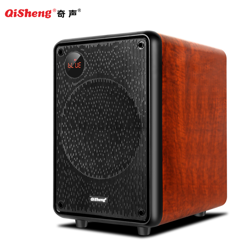 奇声qisheng套装家庭影院21套装音响低音炮ktv客厅木质环绕蓝牙音箱d8