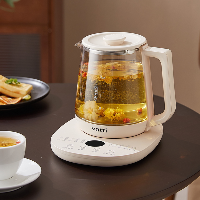 华帝 烧水壶煮茶壶泡茶器养生杯家用办公室电热水壶 多功能养生壶 VYS007C!
