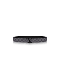 Louis Vuitton LV路易威登新款黑色系针扣男女同款经典帆布老花lv腰带M9808S