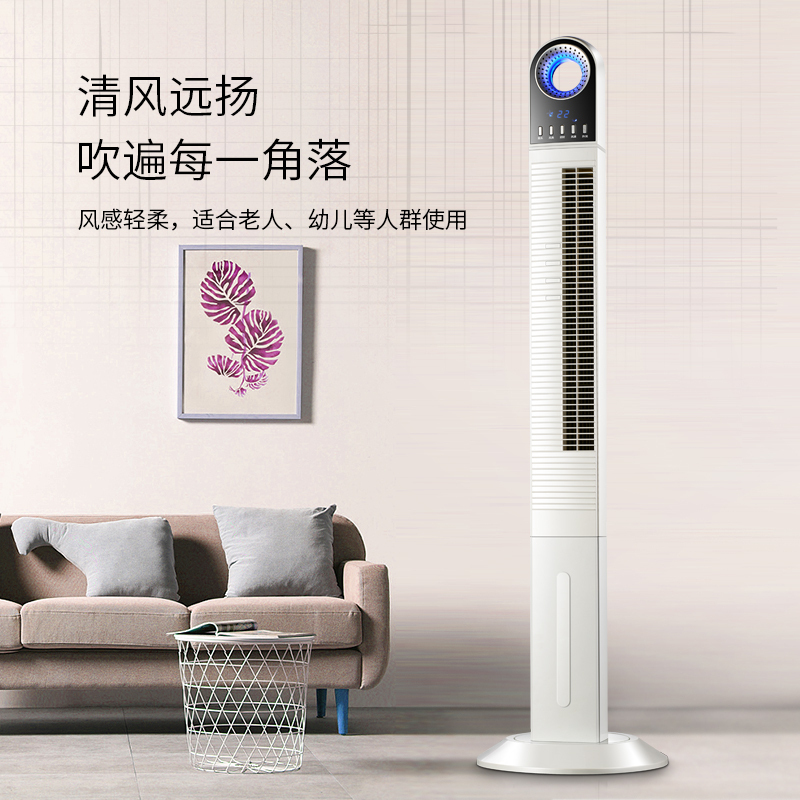 TCL塔扇家用立台式遥控加高风扇落地扇轻音定时节能电扇 TFZ10-18IRD