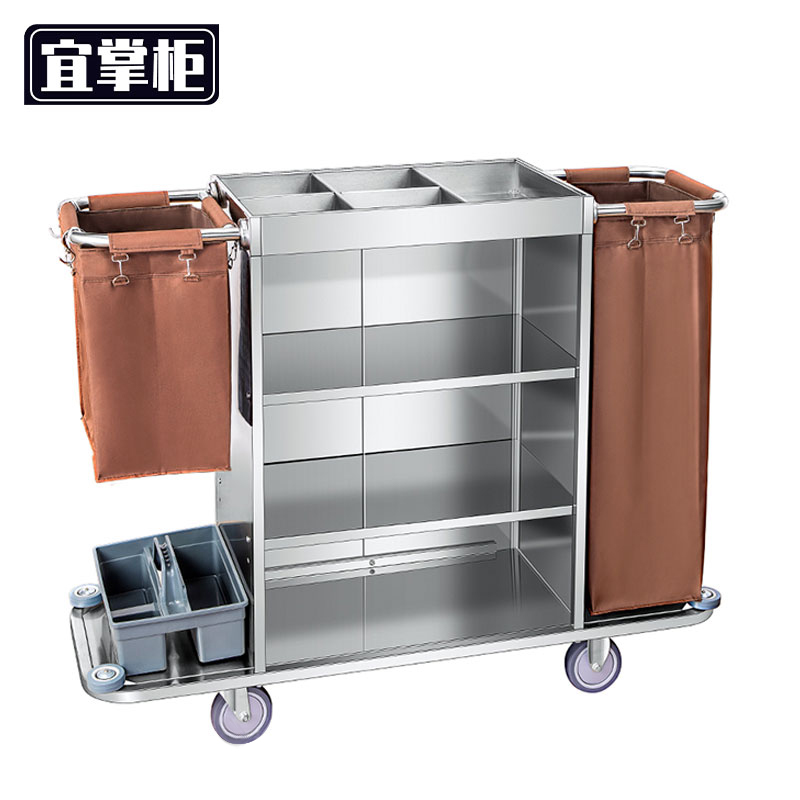 宜掌柜 不锈钢 布草车 不锈钢布草车140*46*112cm个