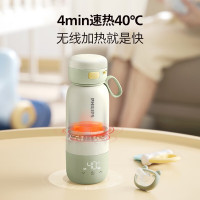 飞利浦(PHILIPS)电热水杯泡奶杯无线便携恒温杯AWP2770 奶油杏 0.32L