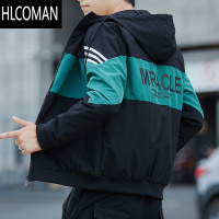 HLCOMAN外套男士装2023年新款潮流衣服男装青年加绒夹克上衣H 3XL 062春秋款