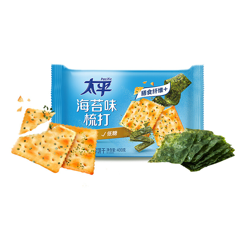 太平 苏打饼干 400g*12 箱(口味随机)高清大图