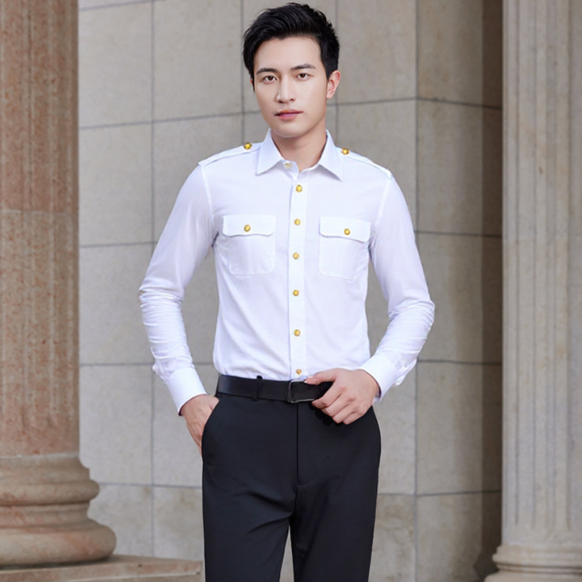 御林铁卫 男款长袖衬衫 YLTW-6216 件高清大图