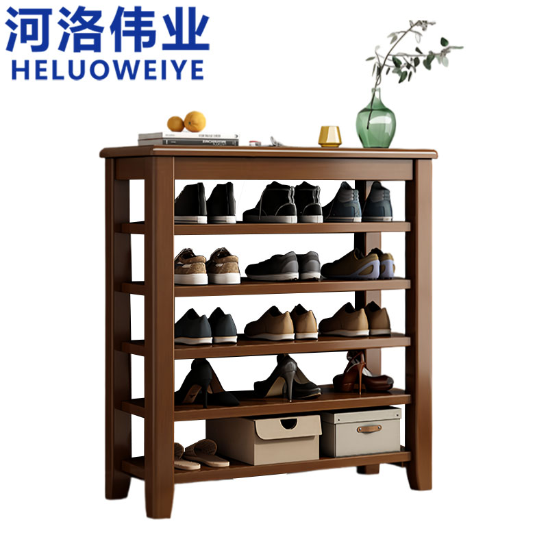 河洛伟业 实木鞋架高清大图