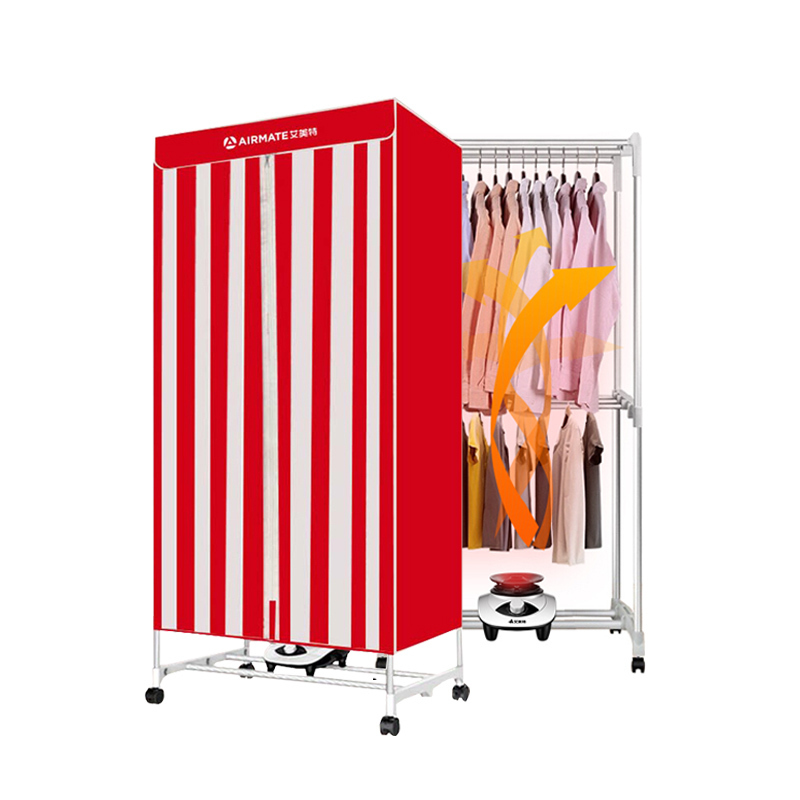 艾美特(AIRMATE)干衣机烘干机家用烘衣机1000W功率180分钟定时大容量双层收纳衣柜风干机WGY10-X1-1高清大图