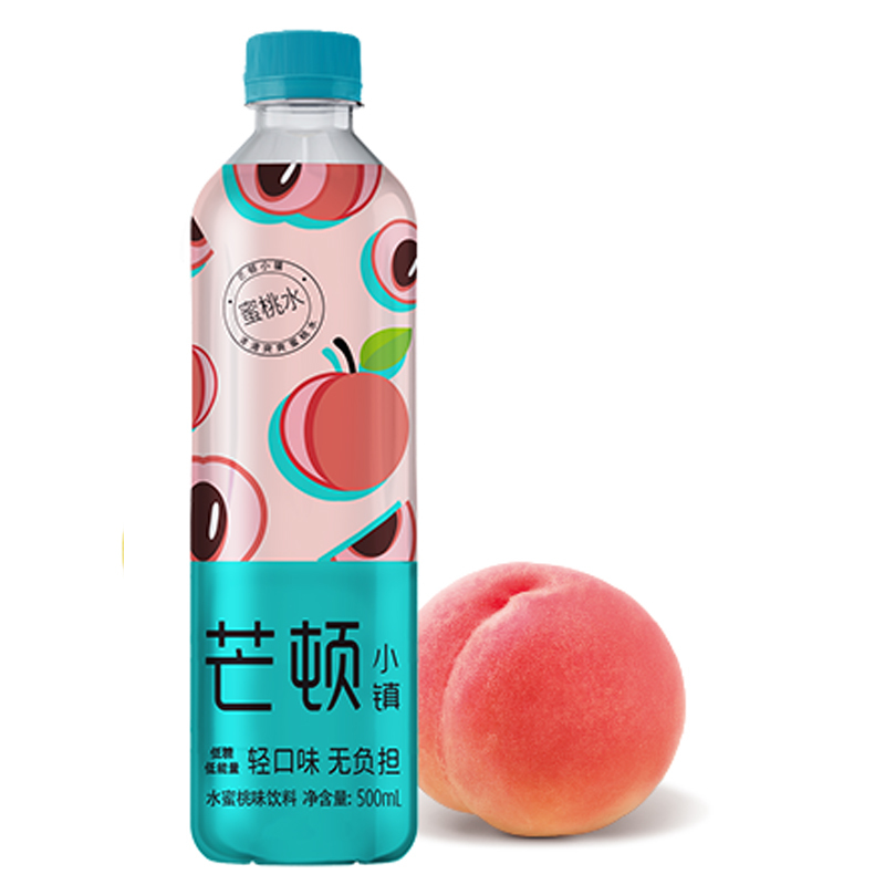 今麦郎芒顿小镇黄梨味青苹果蜜桃柠檬水西瓜水青梅水500ml瓶装解渴