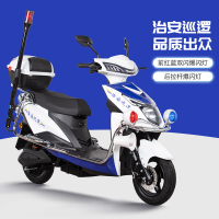 稳骑巡逻电动车巡逻电瓶车物业治安联防小区校园保安巡逻两轮巡逻电摩 爬坡版72V35A黑金+前碟刹+巡逻.
