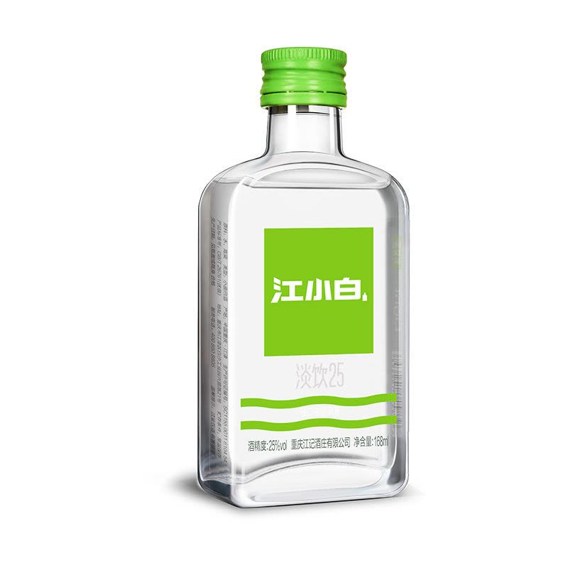 江小白国产高粱酒25度淡饮白酒168ml*6瓶清淡型口粮酒小曲白酒整箱装