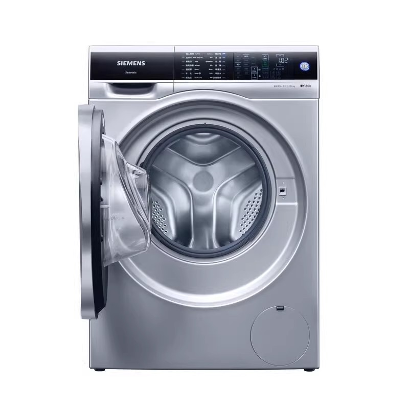 西门子WD14U6680W 10KG洗 6KG烘干 智能烘干三核动力热风清新银色高清大图