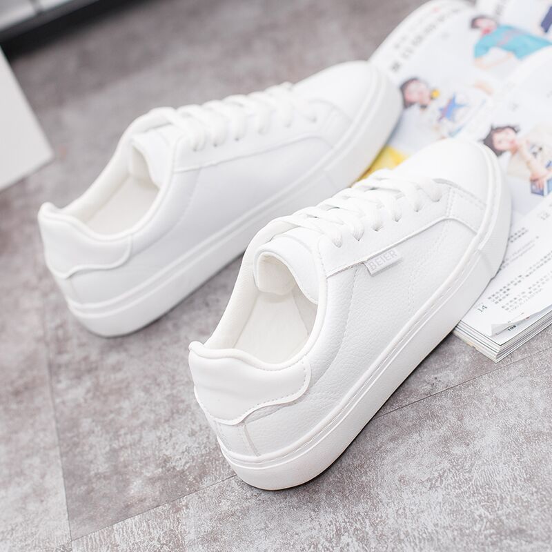 男童小白鞋中大童板鞋童鞋女童春秋季跑步透气运动鞋男女学生单鞋