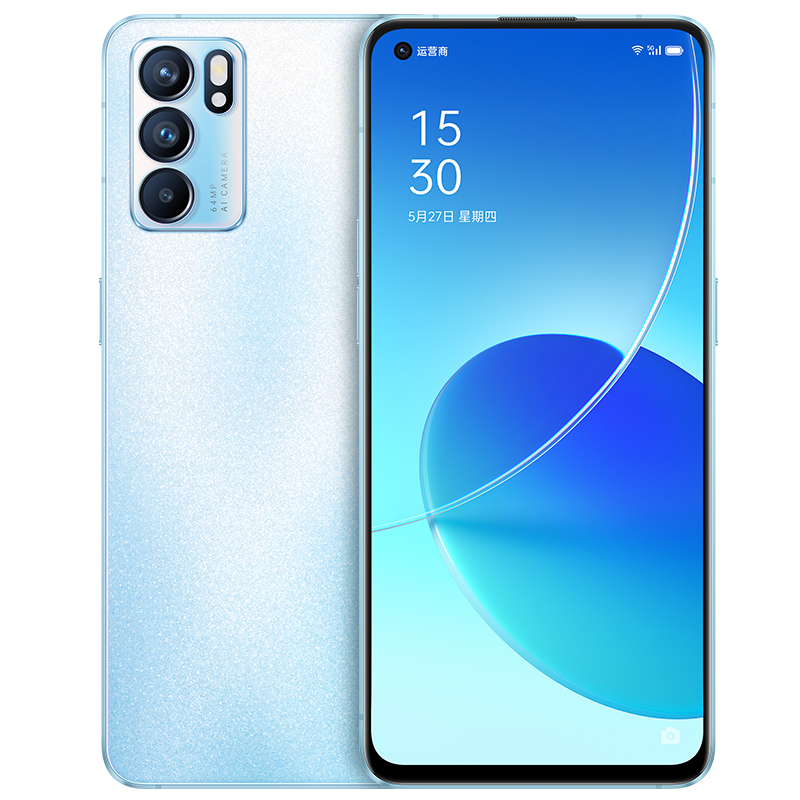 OPPO Reno6 5G 12GB+256GB 夏日晴海 5G数字移动电话机 全网通
