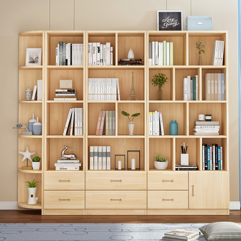 书架书柜自由组合阿斯卡利ascari现代书橱落地置物架儿童经济型简约储