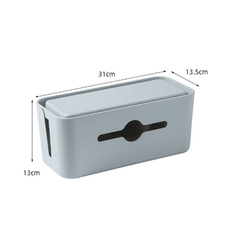 多功能排插电源线收纳盒 31*13.5*13cm 灰色