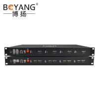 博扬 4K HDMI视频光端机4096*2160P 1路双向HDMI2.0+1路双向音频延长器 BY-4KHh2.0Aa