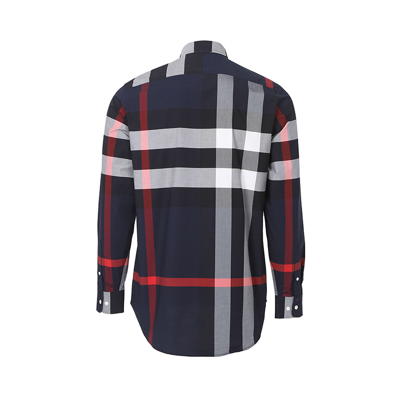 BURBERRY/博柏利 格纹男士长袖衬衫 8004829