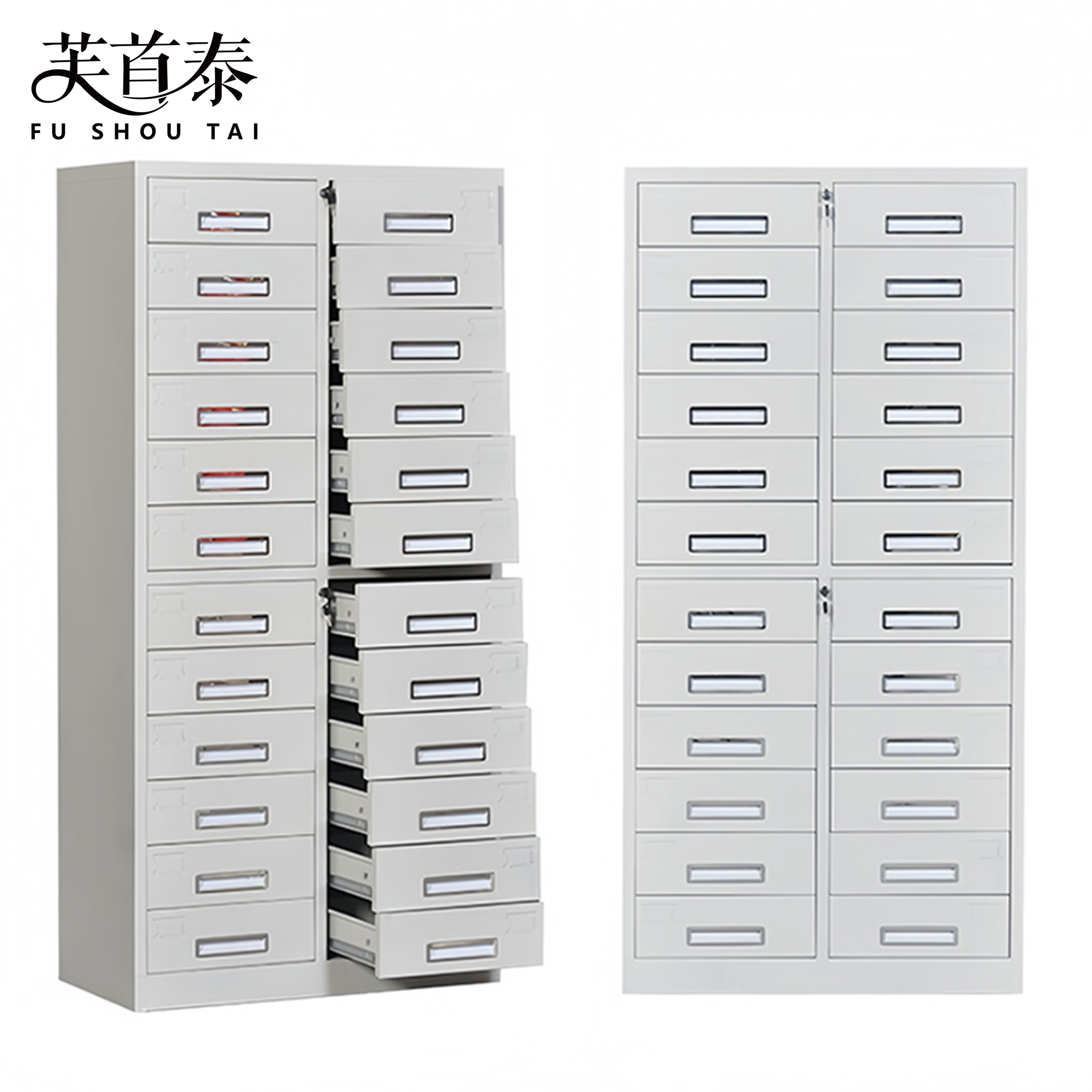 芙首泰文件收纳柜24斗750*390*1600mm台高清大图