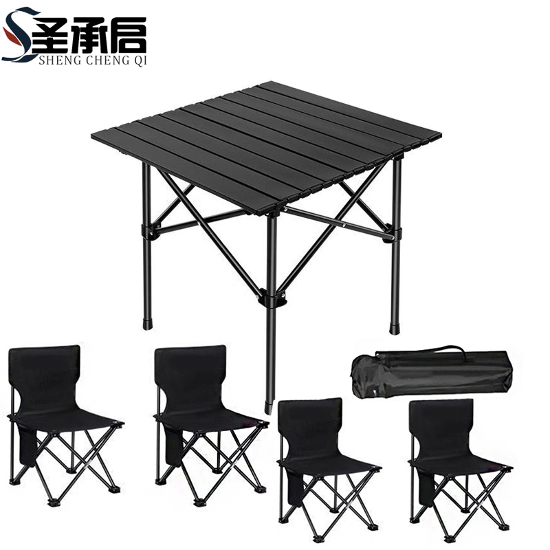 圣承启 户外折叠桌 4椅 套高清大图