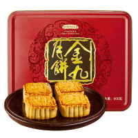 金九月饼伍仁酥皮叉烧月饼 广式吴川月饼礼盒600g/盒