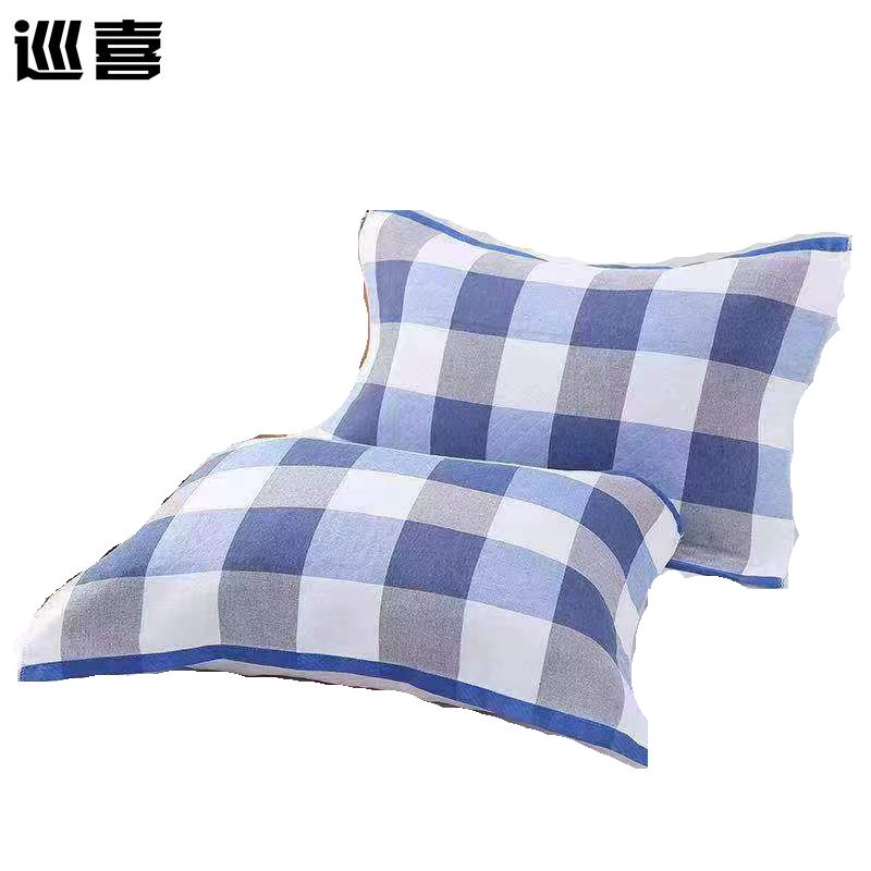 巡喜 全棉四层纱布枕巾 50X80cm (只)高清大图