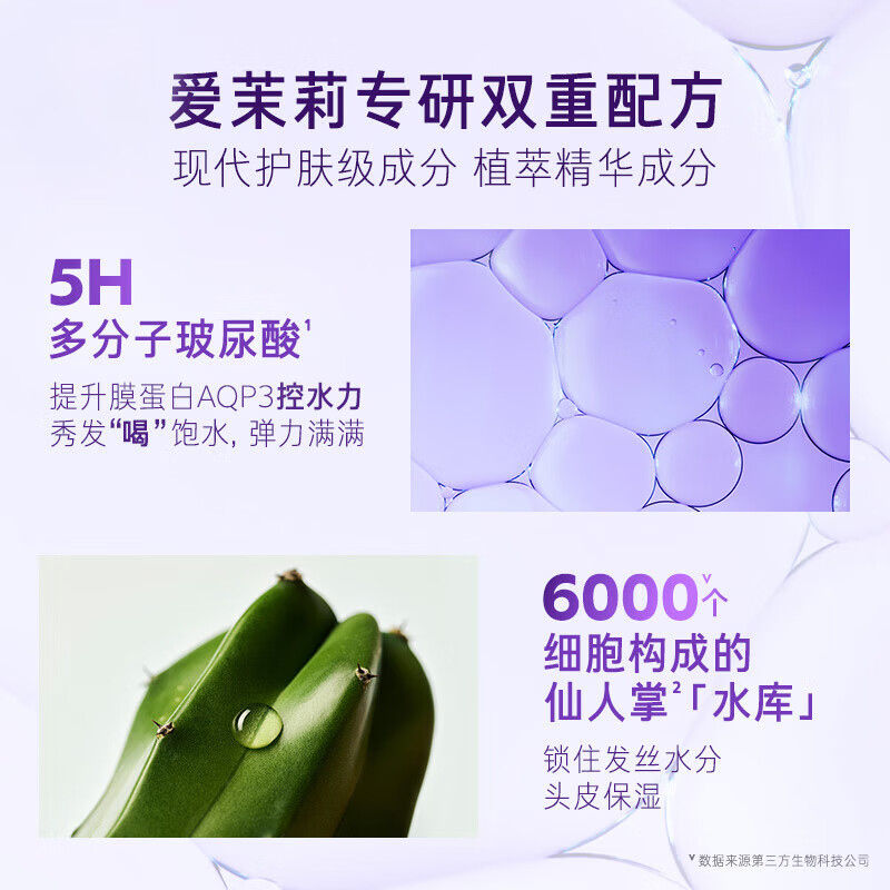 吕(Ryo)控油蓬松保湿柔顺玻尿酸洗发露 水光吕洗发水400ml(水润蓬松)高清大图