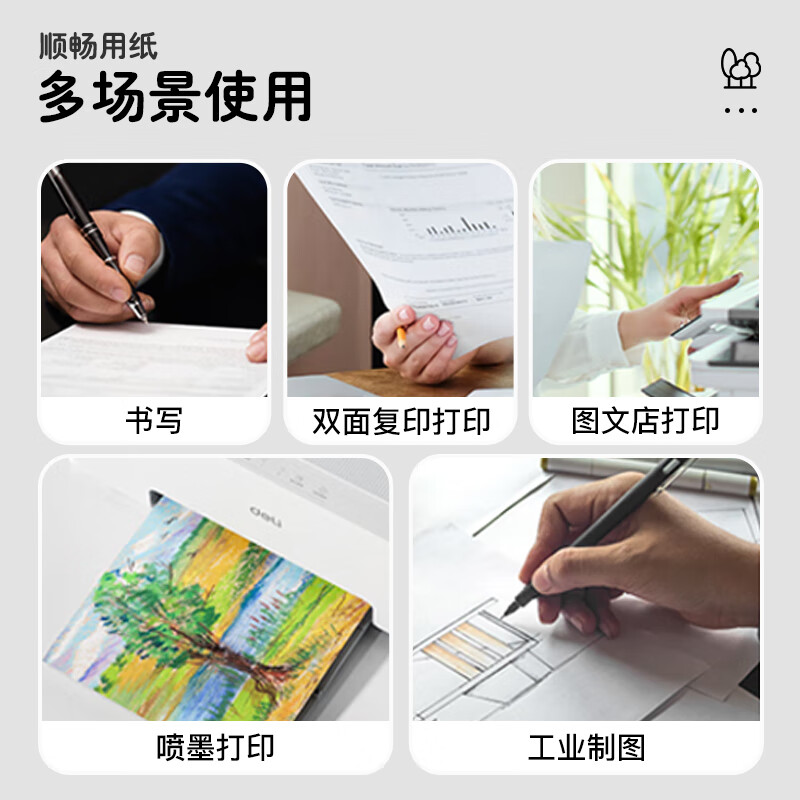 科力普 复印纸 2星 CFY004 A4 80g 500张/包 5包/箱 (大包装)PEFC认证 (计价单位:箱)高清大图