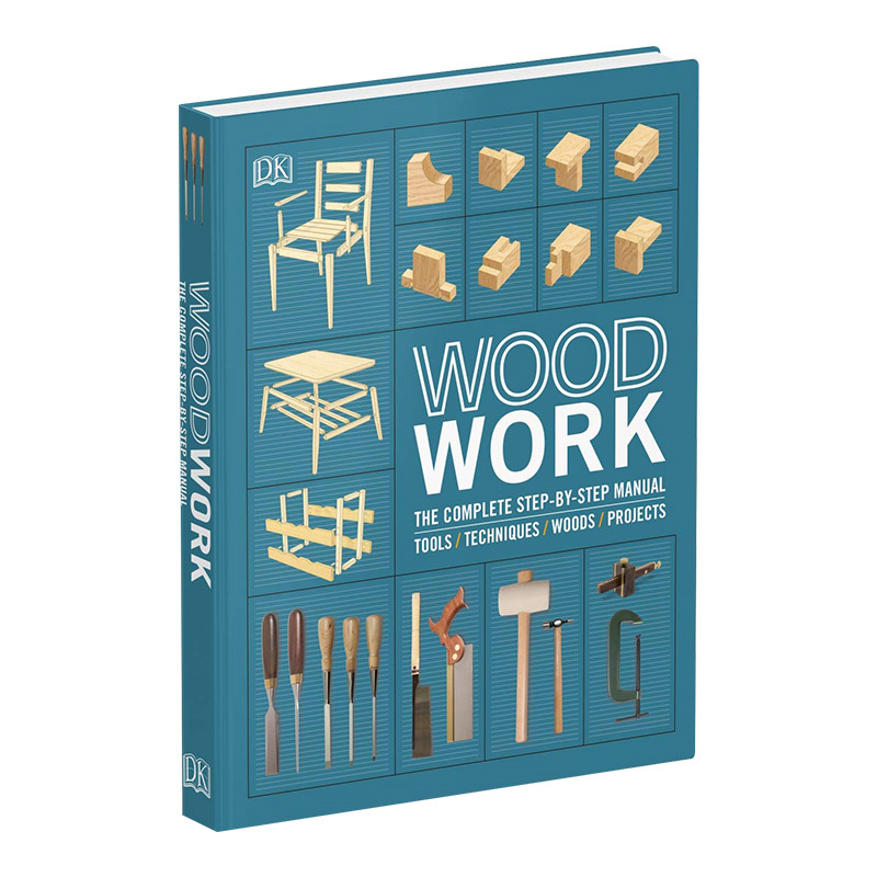 [醉染正版]DK木工百科指南 精装 Woodwork The Complete Step by step Manual高清大图