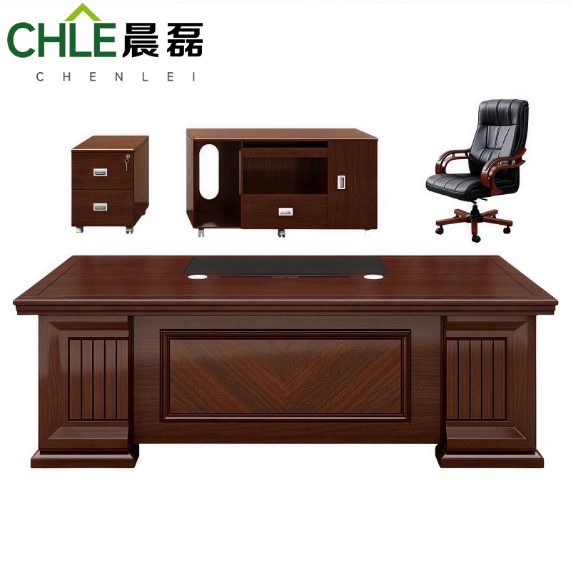 晨磊 大班台 2米+椅 套高清大图