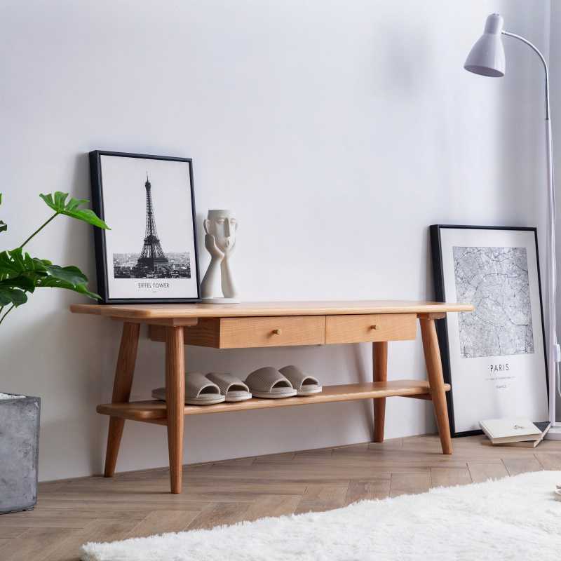 森美人新中式屏风隔断客厅时尚玄关实木换鞋凳鞋柜简约现代布艺座屏移动 120CM换鞋凳（樟子松）组装