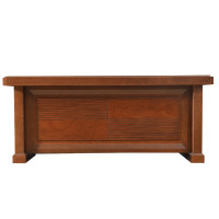 金戈安 办公桌老板桌现代简约班台桌总裁桌办公家具1.6米(单桌子） 红胡桃色