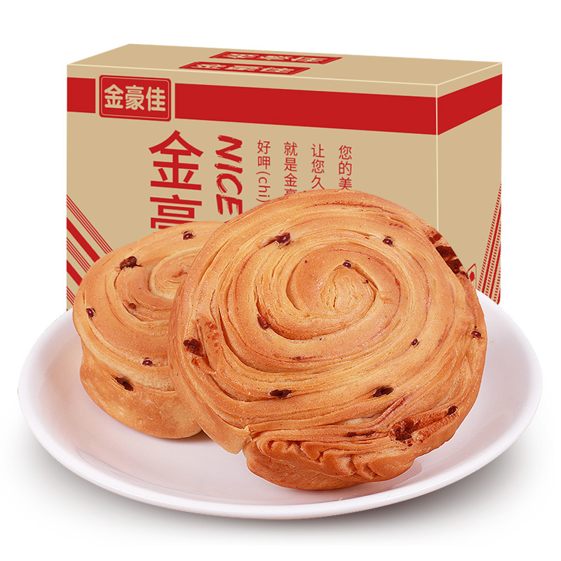 正得顺红豆手撕面包1000g整箱早餐糕点蛋糕零食小吃速食懒人充饥夜宵休闲食品