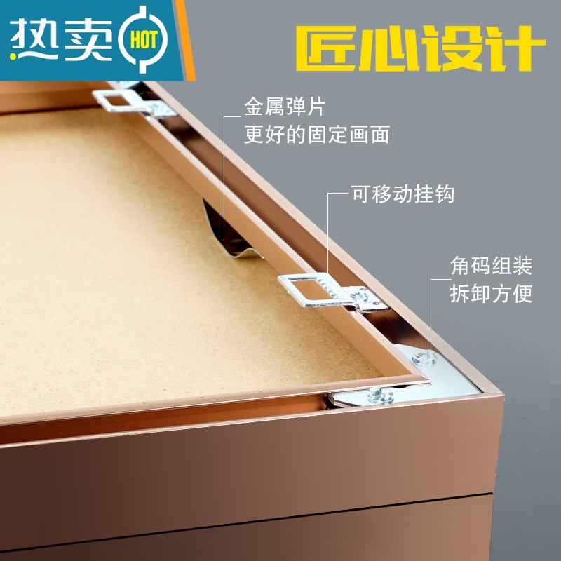 敬平工商营业执照框正本副本a3a4铝合金相框画框挂墙保护套证件证书框 哑黑色 A3营业执照30*42cm横竖可挂高清大图