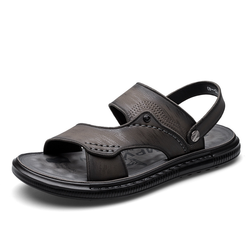 tm凉鞋男夏季新款男士凉拖鞋户外两用乳胶防滑越南休闲沙滩鞋男潮流