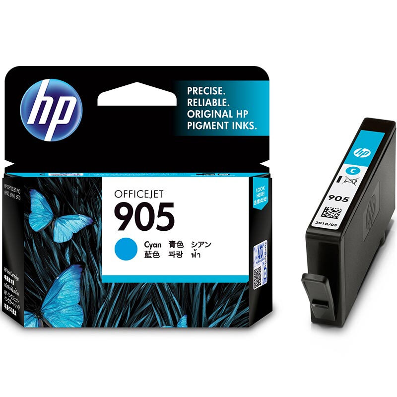 惠普(HP)T6M01AA 905 黑色彩色墨盒套装(适用OfficeJet 6960 6970)高清大图