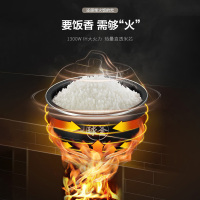 苏泊尔(SUPOR)电饭煲5L家用5-7人IH电磁加热智能预约定时电饭锅精铁球釜内胆柴火饭SF50HC69