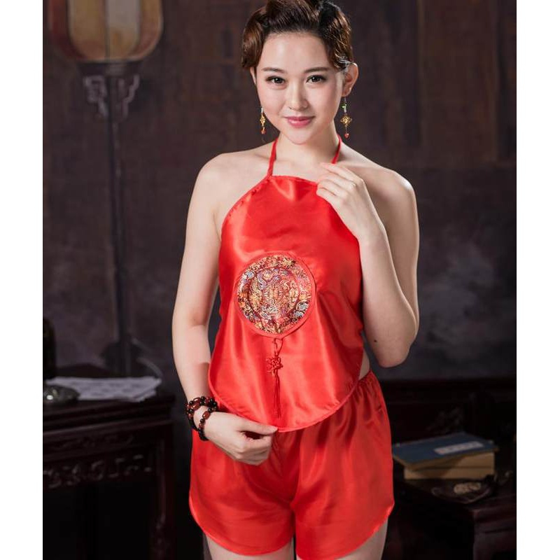 suntek古代冰丝性感内衣式套睡衣透明情趣肚兜成人女士古装宫廷骚情趣