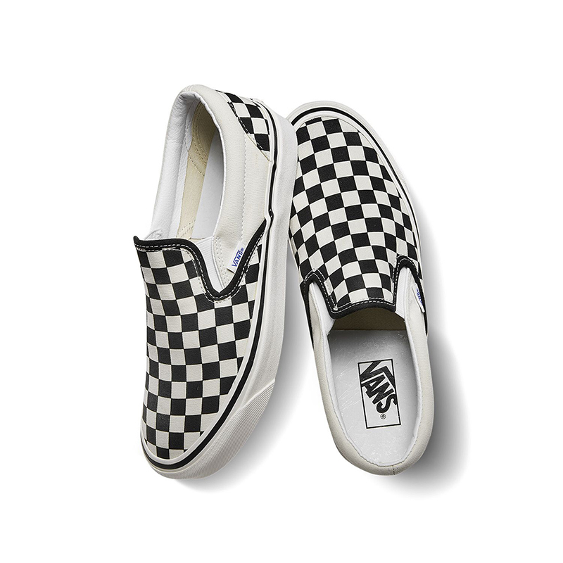 vans范斯黑白棋盘格安纳海姆一脚蹬男鞋女鞋slipon低帮帆布鞋vn0a3j