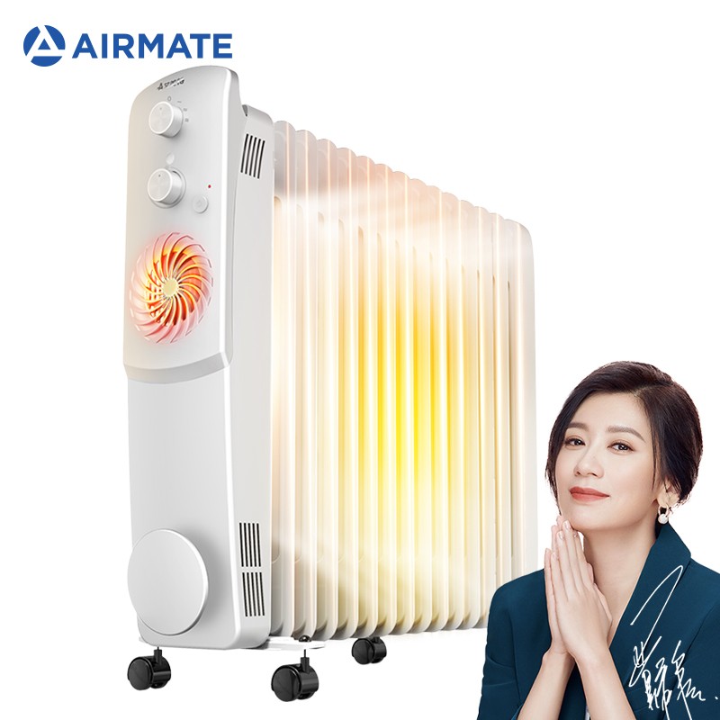 艾美特(Airmate)取暖器/电暖器家用/电热油汀/暖气片 15片双擎发热HU1526-W1