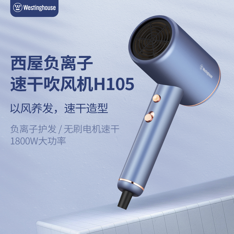 西屋(Westinghouse)西屋负离子电吹风机H105+夏普静音破壁机700mLEM-S200L-W组合套装高清大图