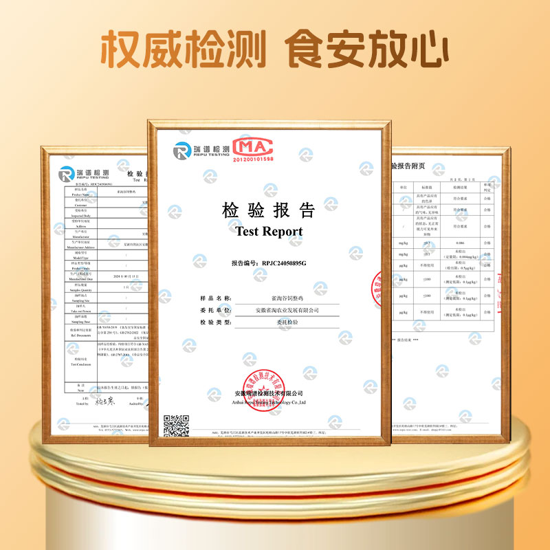 [苏鲜生推荐]雀淘 正宗皖南黄油老母鸡2-2.3斤/只 1只装 新鲜现杀整鸡净膛冷冻竹林慢养鸡走地鸡高清大图
