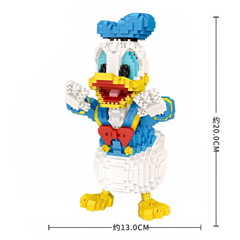 loz俐智动物园小颗粒动物积木拼装儿童玩具迷你男女孩9038唐老鸭